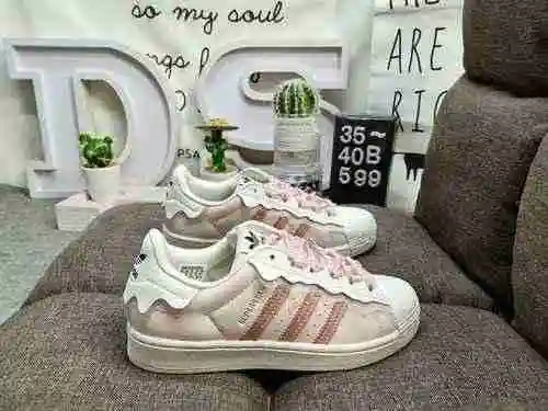 599D Adidas Originals SUPERSTAR W Shell Head Classic Versátil Casual Deportes Pequeños zapatos de ta