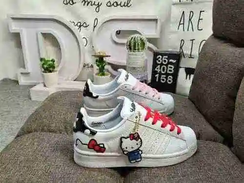 158DAdidas Clover Originals Superstar Shell Head Classic Versatile Casual Sports Zapatos de tabla Ad