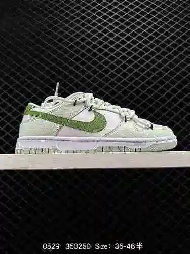25 Nivel de empresa Nike SB Dunk Low Blue Lift Milk Green White Light Green Cordón con cordón decons