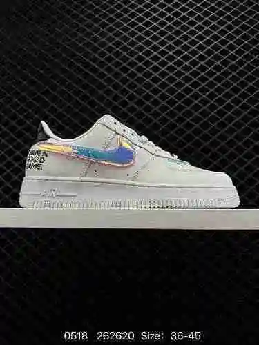 Auténtica zapatilla casual Nike Air Force Low Air Force One de caña baja. El rendimiento de amortigu