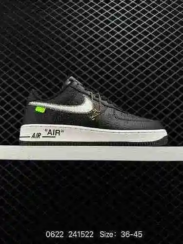 Marca LV x Air Force Low Co Impresión amarilla Original Último cartón original para crear una versió