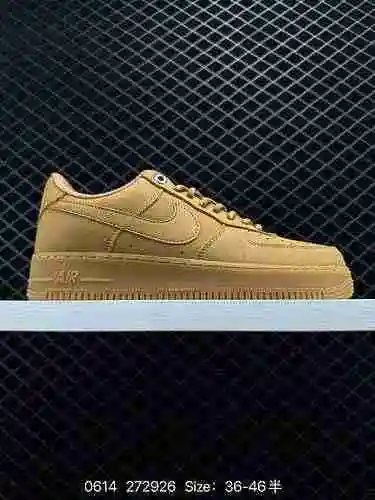 3 El calzado casual de caña baja Nike Air Force Low AF Air Force One clásico de trigo CJ979-2 en la 
