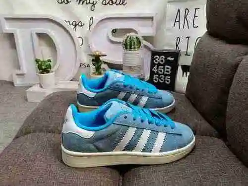 535D Auténtico Adidas Oficial Mismo VECINDARIO x INVINCIBLE x Adidas Campus Tripartite Co marca Gamu