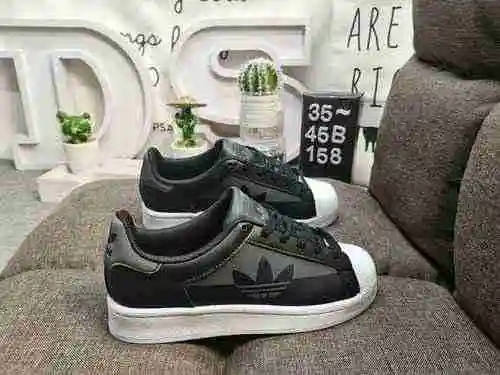 158D Adidas Originals SUPERSTAR W Shell Head Classic Versátil Casual Deportes Pequeños zapatos de ta