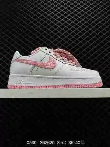 Nike Nike Air Force Low Air Force One Zapatillas informales versátiles con doble gancho La amortigua
