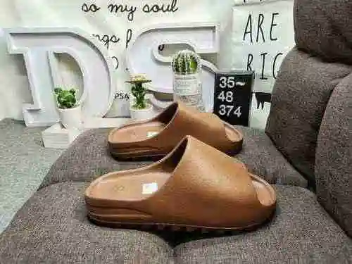 374D Puro Original Exclusivo Kanye West x adidas yeezy slide YY Nuevas zapatillas de coco para hombr