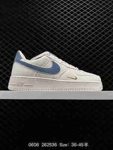8 lanzamiento oficial sincronizado de Nike Air Force&# x27; 7m superficie de tela azul dorado Ai