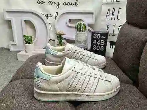 308DAdidas Clover Originals Superstar Shell Head Classic Versatile Casual Sports Zapatos de tabla Ad