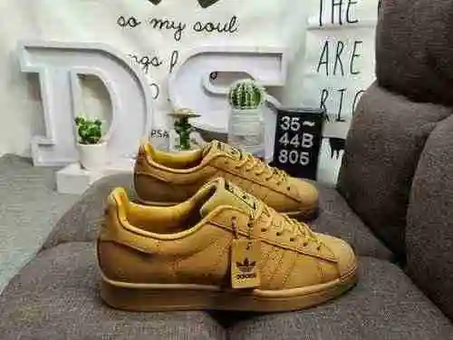 805D Adidas Originals SUPERSTAR W Shell Head Classic Versátil Casual Deportes Pequeños zapatos de ta