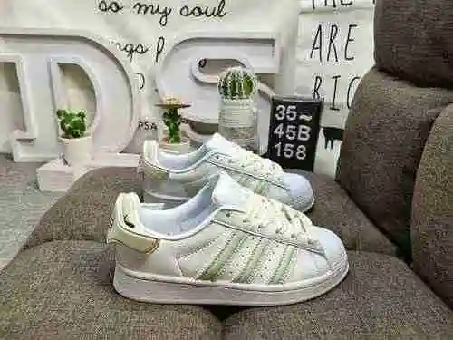 158DAdidas Clover Originals Superstar Shell Head Classic Versatile Casual Sports Zapatos de tabla Ad