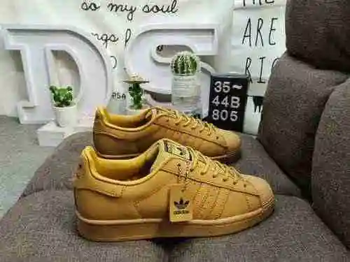 805D Adidas Originals SUPERSTAR W Shell Head Classic Versátil Casual Deportes Pequeños zapatos de ta