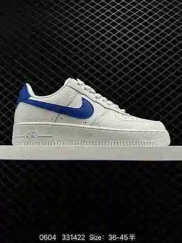 Nike Nike Air Force&# x27; 7 Low" Blanco/Azul Real" Air Force One Classic Low Top Vers