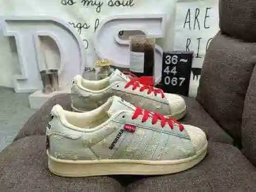 067DAdidas Clover Originals Superstar Shell Head Classic Versatile Casual Sports Zapatos de tabla Ad