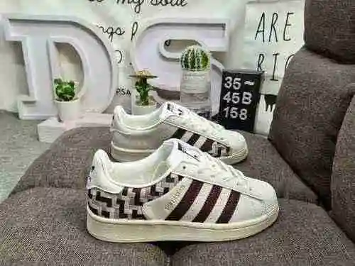 158DAdidas Clover Originals Superstar Shell Head Classic Versatile Casual Sports Zapatos de tabla Ad