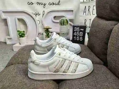 158DAdidas Clover Originals Superstar Shell Head Classic Versatile Casual Sports Zapatos de tabla Ad