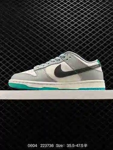 8 Nike Dunk Low" 52" Los zapatos de tabla de corte bajo Nike SB Low Cut 52 blanco azul ant