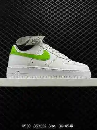 6 Nike Air Force Air Force One Zapatos de tabla casuales de caña baja Horma de zapato original Cartó