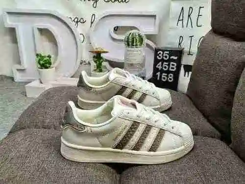 158DAdidas Clover Originals Superstar Shell Head Classic Versatile Casual Sports Zapatos de tabla Ad