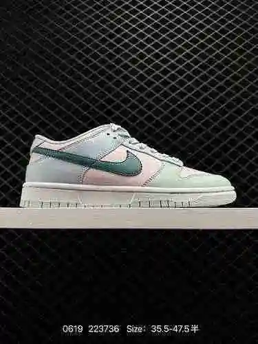 8 etiqueta verdadera con medio tamaño Nk Dunk Low" Mineral Tea" El zapato de tabla casual 