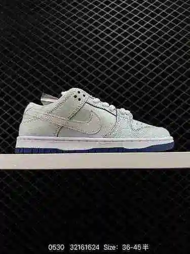 2 Nike/Nike SB Dunk Low Pro Premium" White/Name Royal" Poppy Ice Blue Cerámica azul y blan