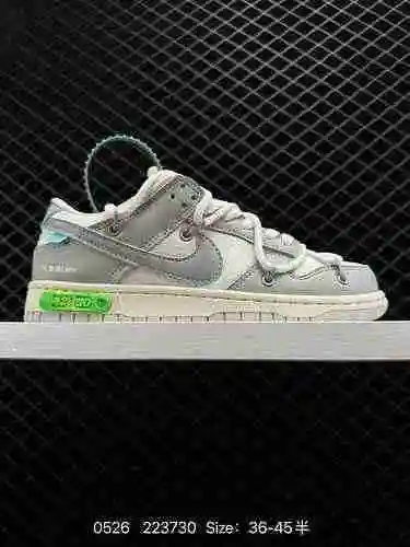 5 Off White ™ X Nike SB Dunk Low" El desarrollo de datos sin procesar de 5" de la última v