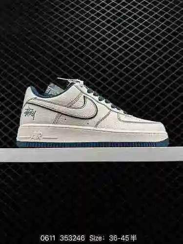 23 Zapatilla casual Nike Air Force LOW Air Force One a nivel de empresa. El rendimiento de amortigua