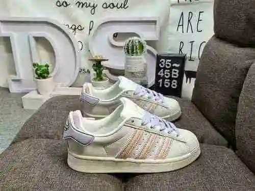 158DAdidas Clover Originals Superstar Shell Head Classic Versatile Casual Sports Zapatos de tabla Ad