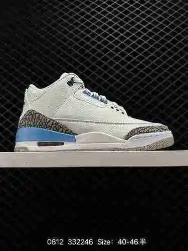 El nivel de empresa 23 Air Jordan 3 Retro North Carolina Blue AJ3 Jordan 3 Generation aj3 Joe 3 Whit