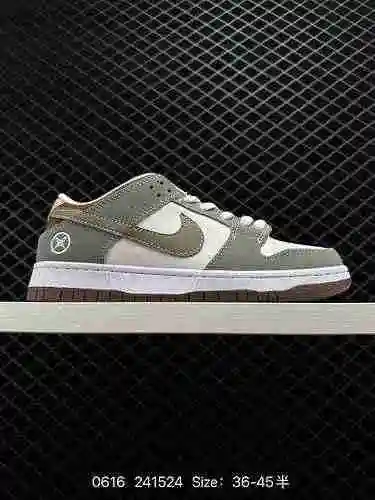 2 Yuto Horigome x Nk SB Dunk Low Co-branding "Gray Feather SB Low top Leisure Skateboarding Sho