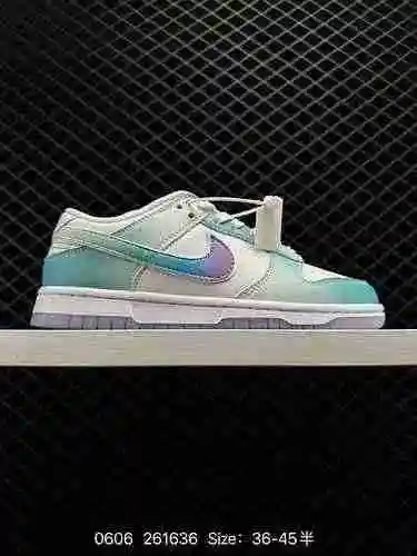 Los 8 zapatos Nike Dunk Low Nike SB de corte bajo, azul, blanco, degradado, antideslizantes y amorti