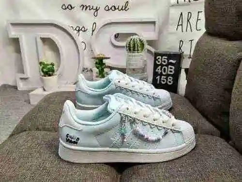 158DAdidas Clover Originals Superstar Shell Head Classic Versatile Casual Sports Zapatos de tabla Ad