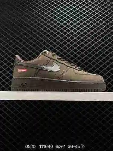 2 Supreme x Nk Air Force&# x27; 7 Zapatos de tabla informales bajos de marca compartida Air Forc