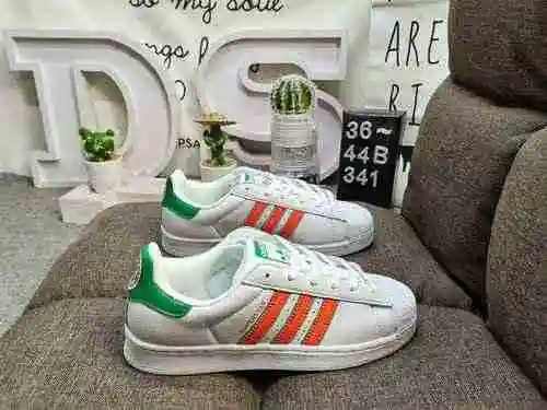 341DAdidas Three Leaf Grass Originals Superstar Shell Head Zapatos deportivos clásicos, versátiles e