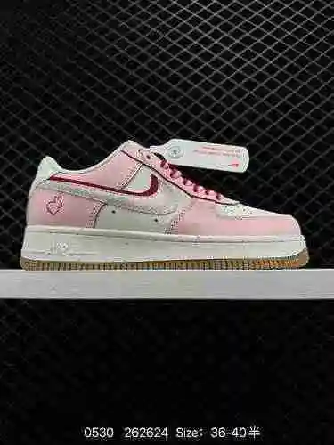 2 Estándar genuino con la mitad del tamaño Nike Air Force Low Air Force One zapatilla casual con dob
