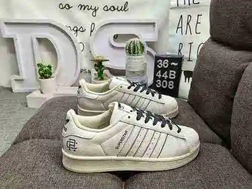 308DAdidas Clover Originals Superstar Shell Head Classic Versatile Casual Sports Zapatos de tabla Ad