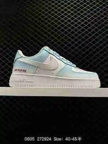 2 Nike Air Force&# x27; 7 zapatos deportivos casuales Air Force One Logotipo de serie verde clar