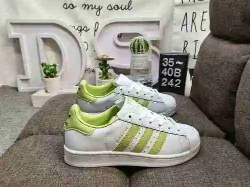 242DAdidas Clover Originals Superstar Shell Head Classic Versatile Casual Sports Zapatos de tabla Ad