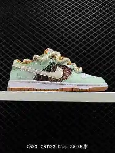 6 NIKE SB Dunk Low Black Powder Strap Versión exclusiva Procesamiento de destilación para una mejor 