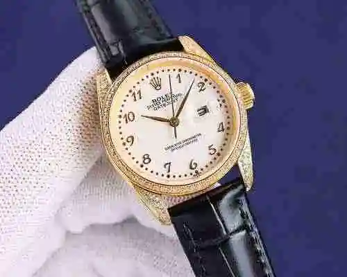Reloj Rolex para mujer combinado con movimiento mecánico original completamente automático Caja de a