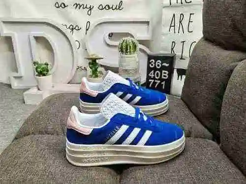 771DAdidas Originals Gazelle Bold W Clover Suela gruesa de tres capas Low Top Retro Versátil Casual 