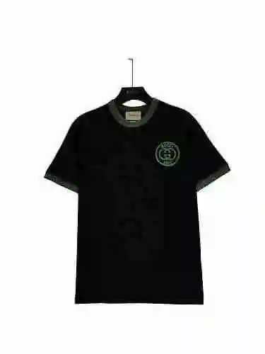 Gucci Gucci 23ss Última camiseta bordada con logo de verano