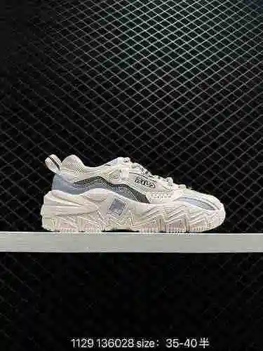 4 Verdadera estética deportiva italiana Fila Retro Running Mars Collection Estilo papá Suela gruesa 