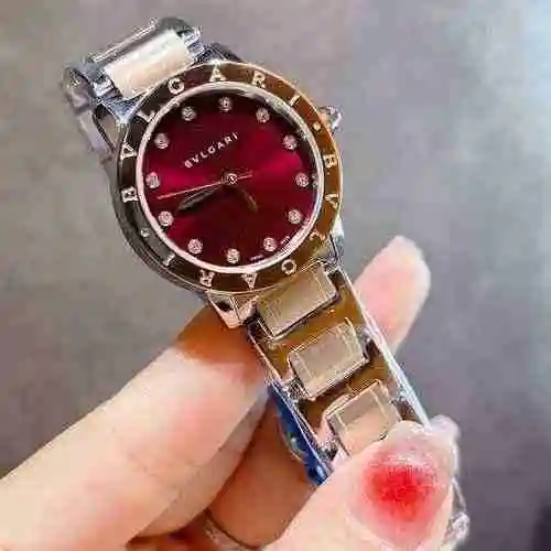 Reloj Bulgari Reloj para mujer combinado con movimiento mecánico original completamente automático C
