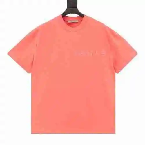 FOG FEAR OF GOD TWIN ESSENTIALS Camiseta de cuello redondo flocada con letras en el pecho 23ss</s