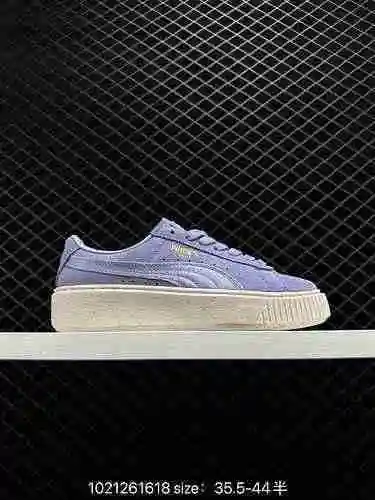 9 Pumas ‼️ Puma Suede Platform Trace Zapatos de suela gruesa de segunda generación de Rihanna, con l