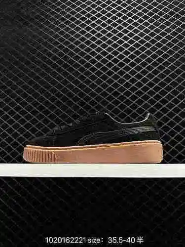 5 Pumas ‼️ Puma Suede Platform Trace Zapatos de suela gruesa de segunda generación de Rihanna, con l