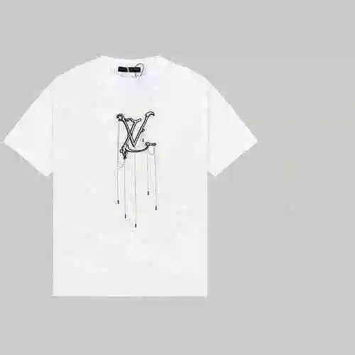 Camiseta de manga corta con estampado de logo de LOUIS VUITTON BORDADO
