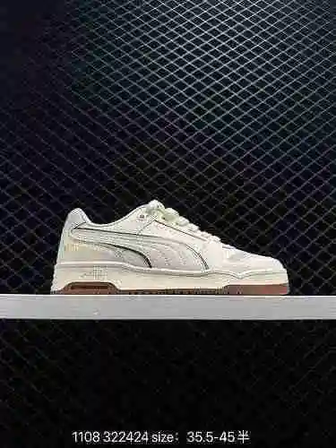 2 zapatos de mesa Puma Slipstream Lo Beauty informales vintage en blanco y negro Número de producto: