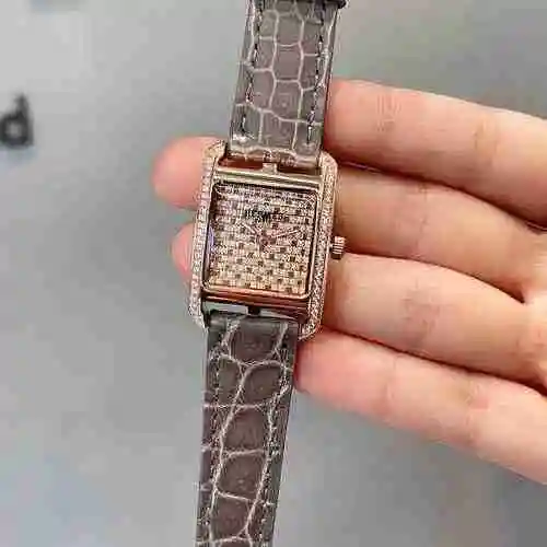 Herm è s Watch Reloj para mujer combinado con movimiento mecánico original completamente automático 