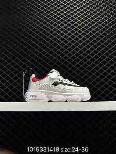 9 FILA Zapatillas para correr FILA para niños Zapatillas para correr para niños Primavera y otoño Nu